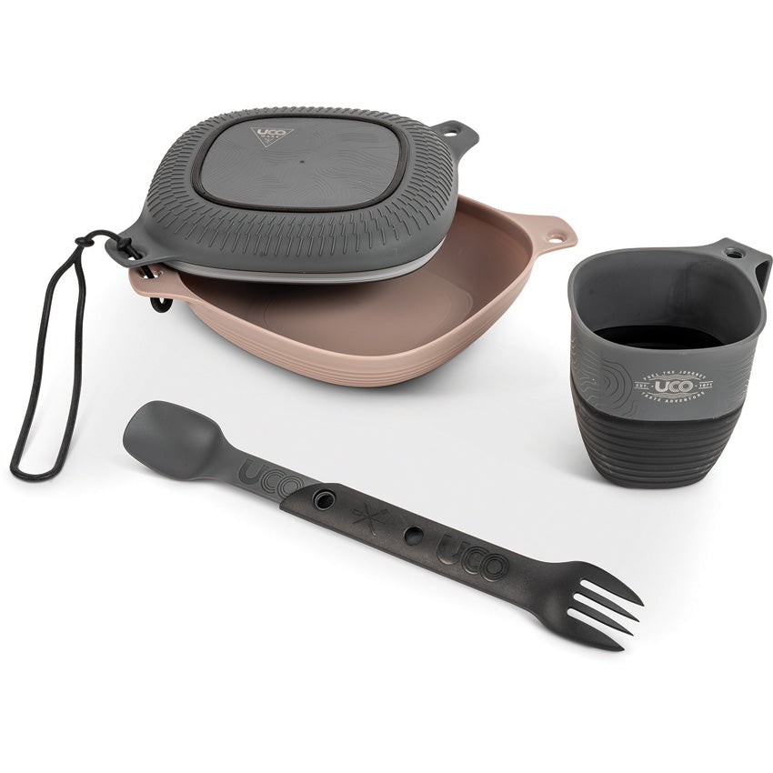 Six Piece Mess Kit Black/Gray