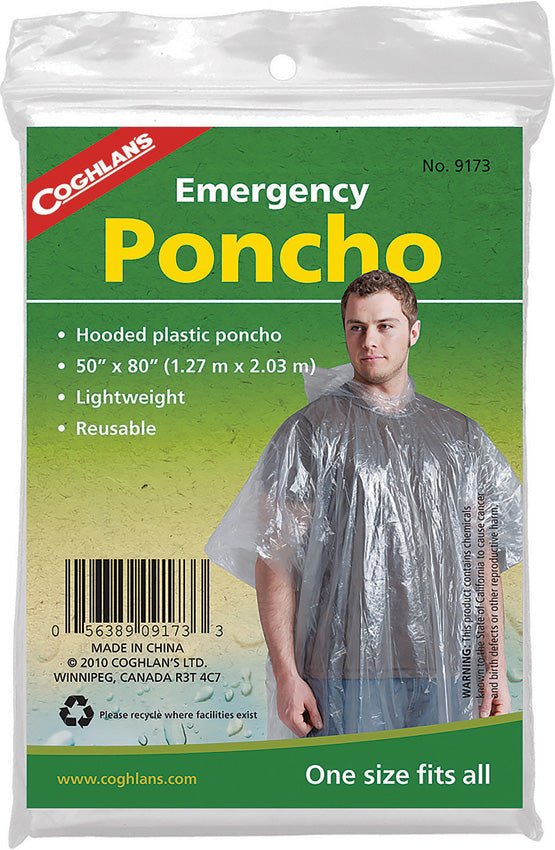 Emergency Poncho - The Bowie Man - Coghlan's - CGN9173 - 56389091733