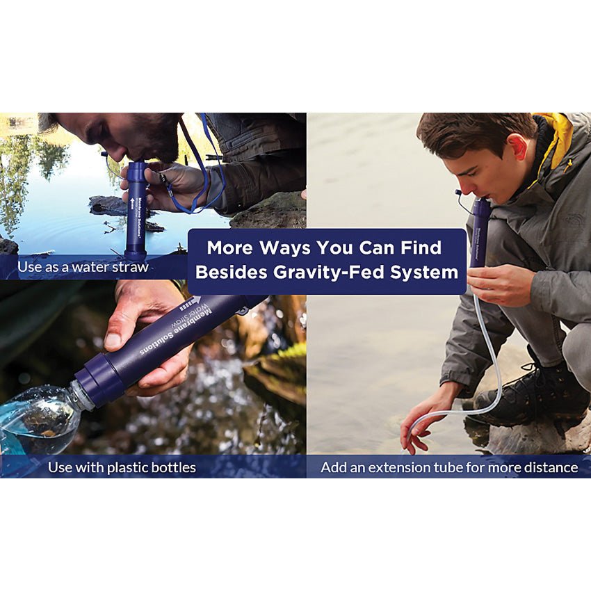 Gravity Water Filter Bag 6L - The Bowie Man - Membrane Solutions - MSLOESF021 - 850028394212